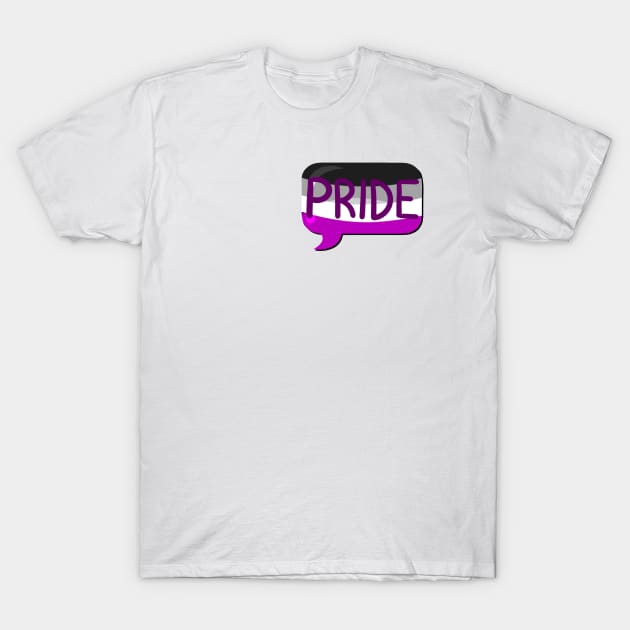 LGBTQ+ Pride Flag Bubble - Asexual T-Shirt by leashonlife